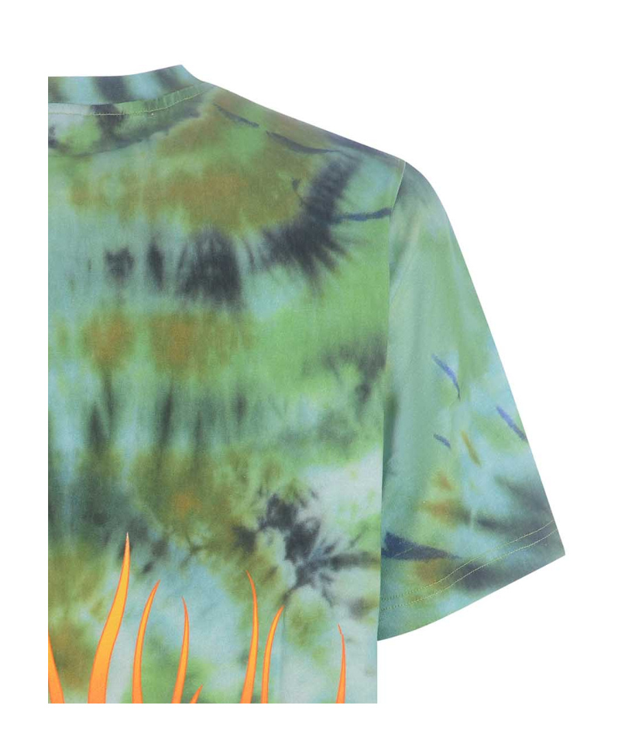 Kenzo Tie-dye Print T-shirt In Green