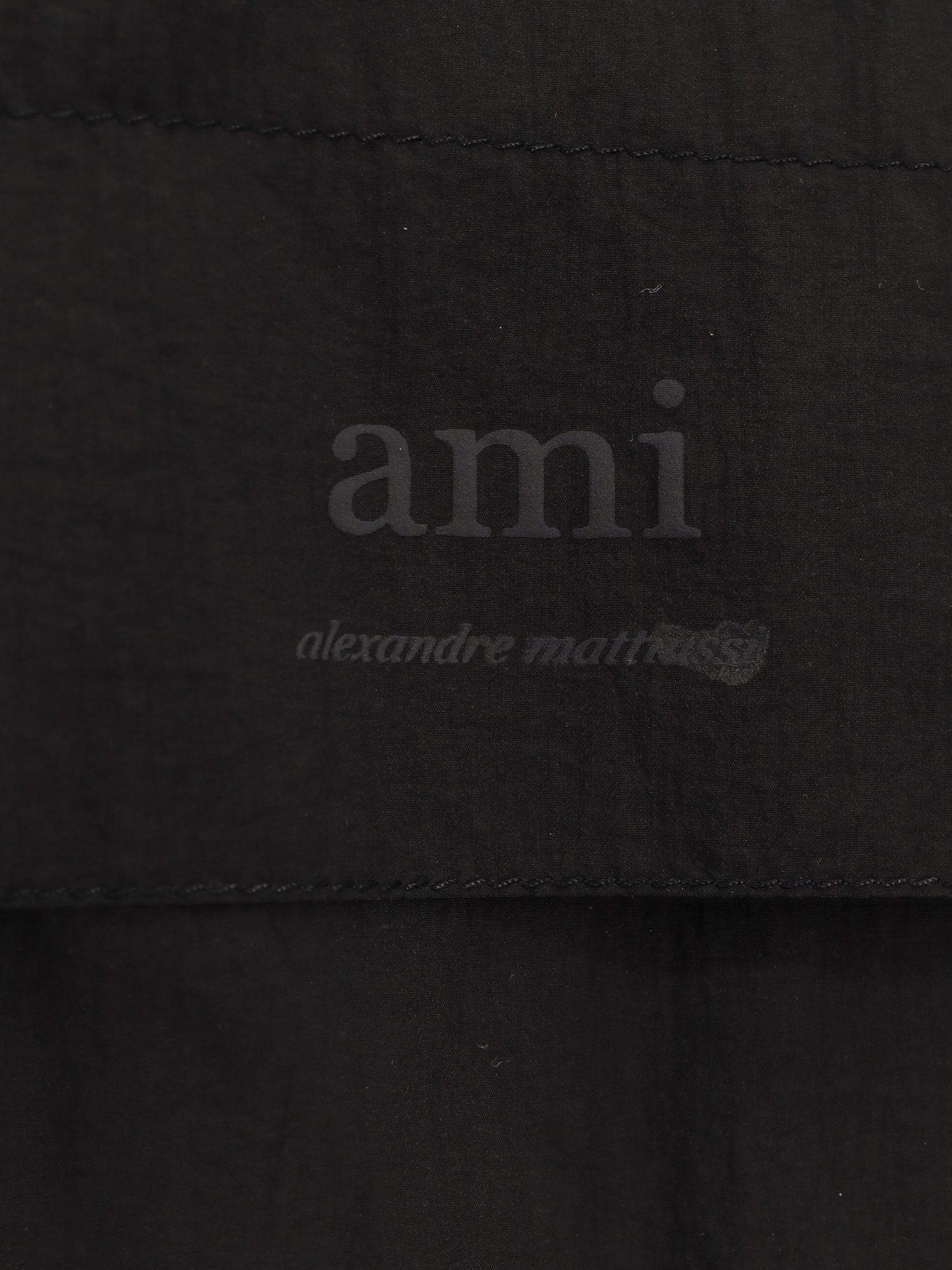 Ami Alexandre Mattiussi Ami Paris Zip-up Lightweight Jacket In Black