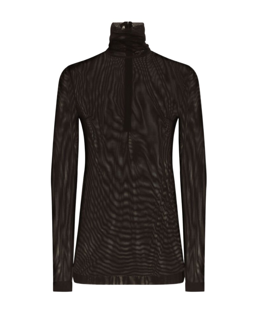Dolce & Gabbana Nylon Top In Black