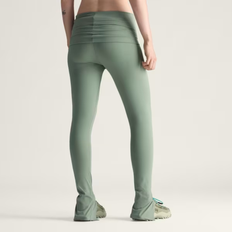 Adidas By Stella Mccartney Truestrength Splitcuff Leggings In Green