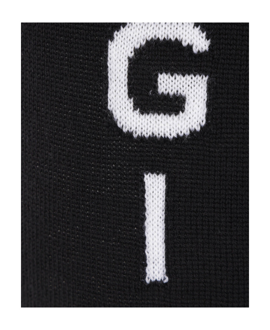 Givenchy Intarsia-knit Logo Track Pants In Black