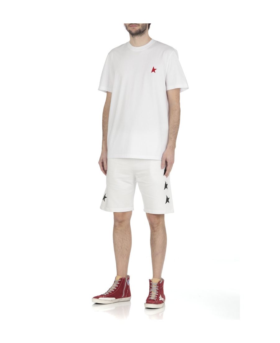 Golden Goose Diego Star Short Sweatpants In Gray