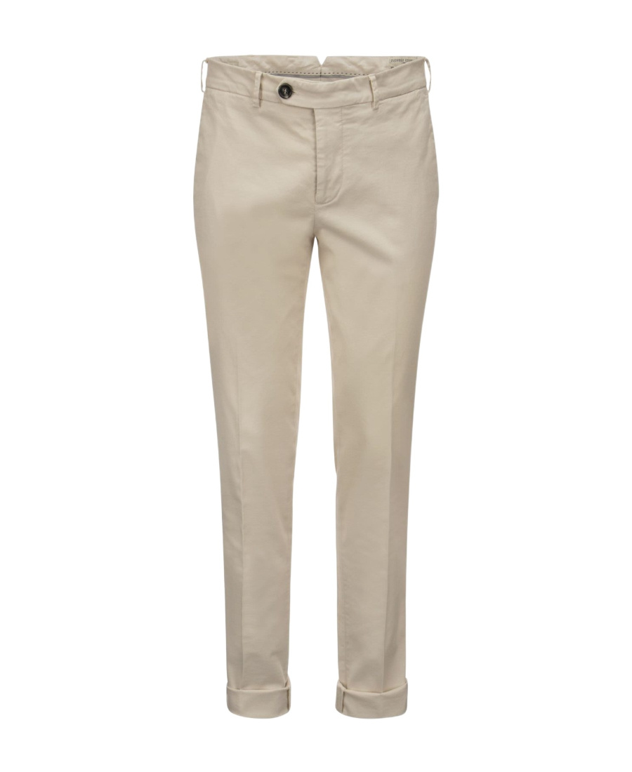 Brunello Cucinelli Cotton Pants In Nude