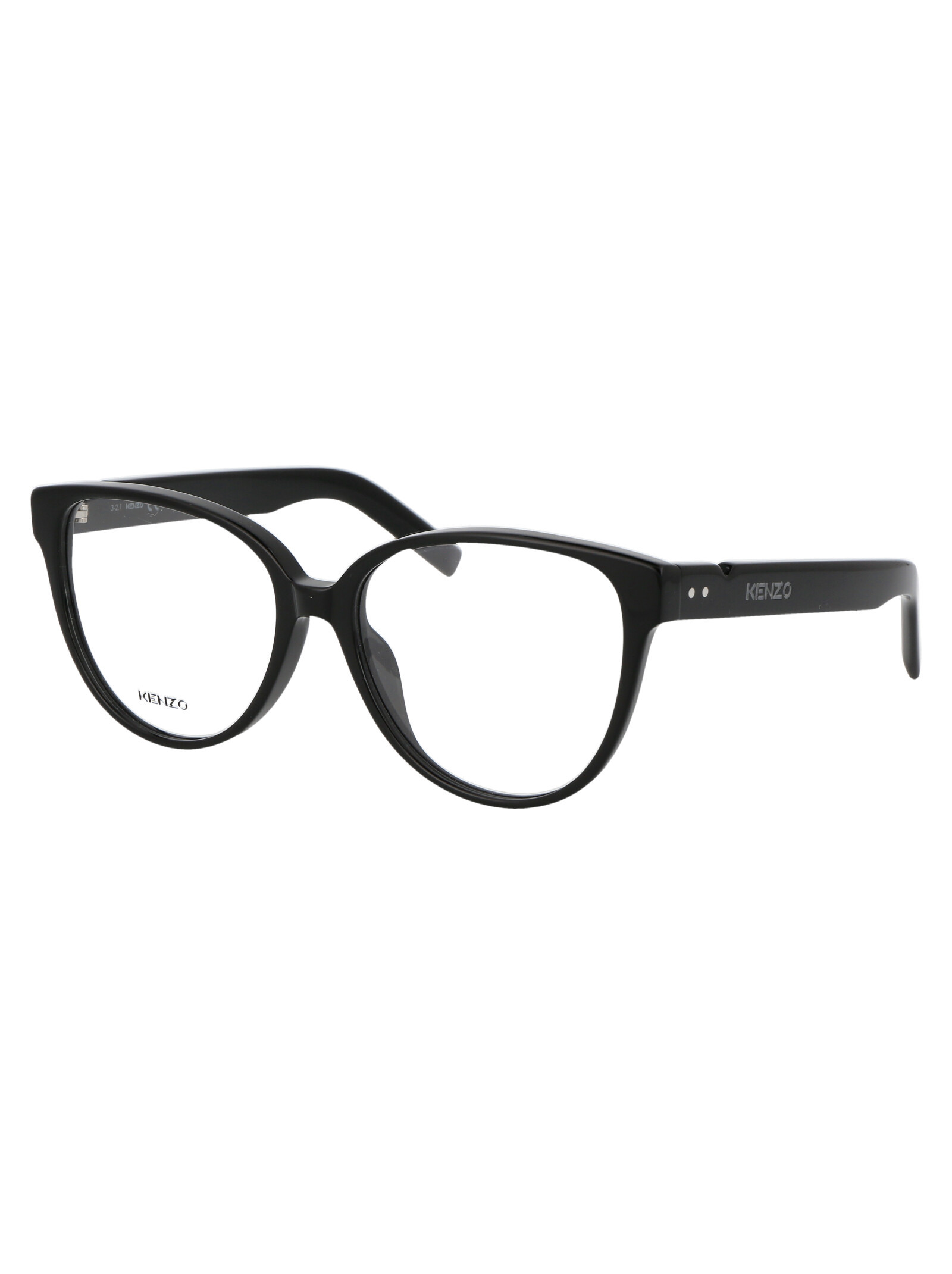 Kenzo Logo Glasses In Black