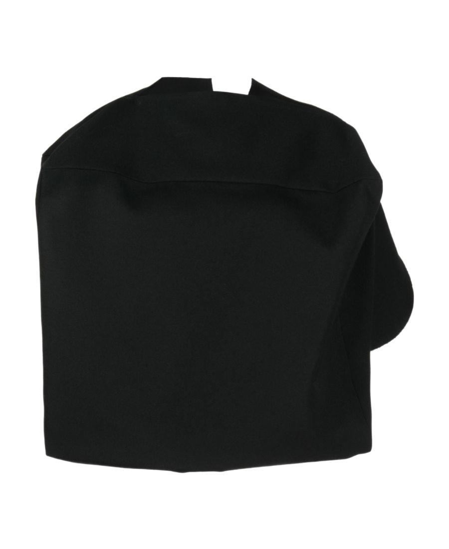 Shop Comme Des Garçons Bubble Shoulder Blouse In Black