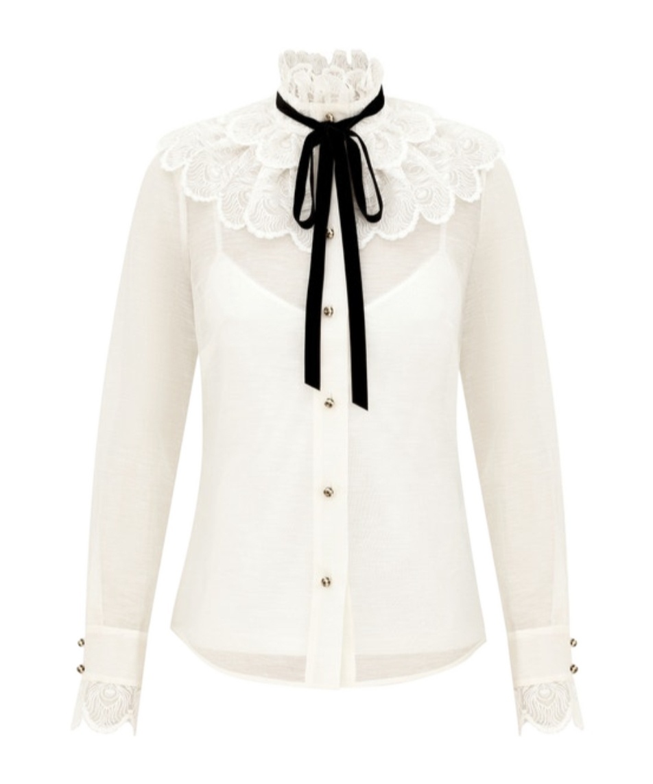 Zimmermann Valiant Tuxedo Blouse In Neutral