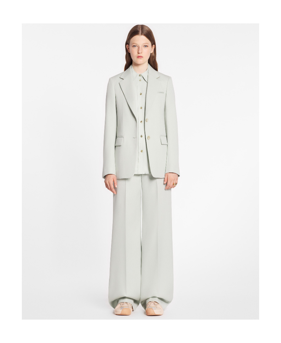 Lanvin High-waisted Tailored Trousers In White