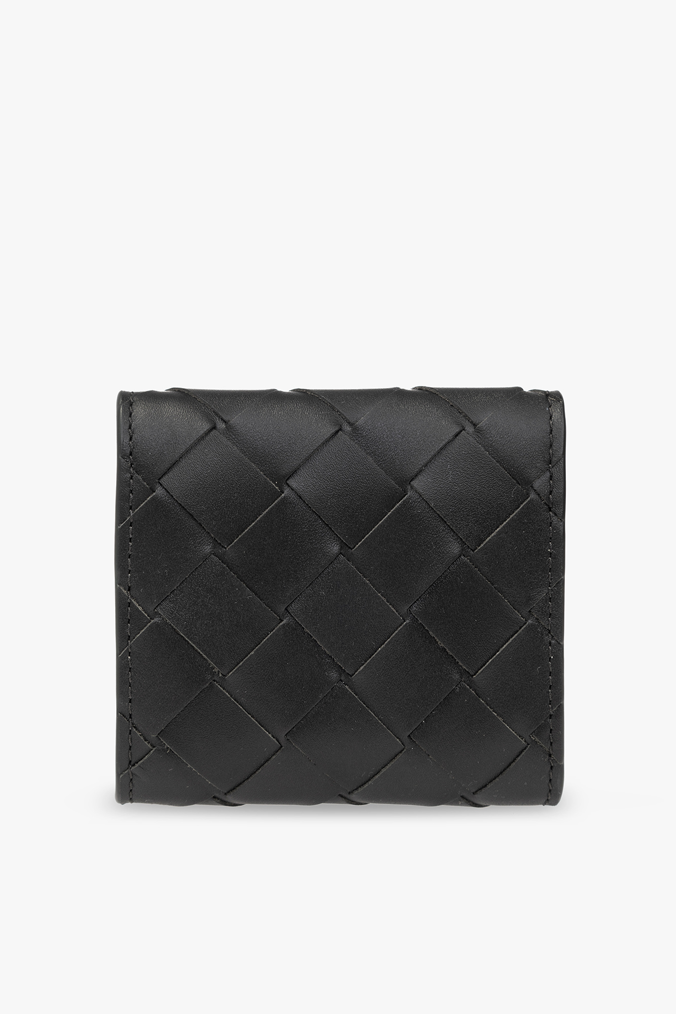 Bottega Veneta Logo Wallet In Black