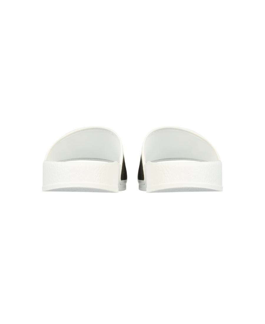 Giuseppe Zanotti Brett Satin Slides In White
