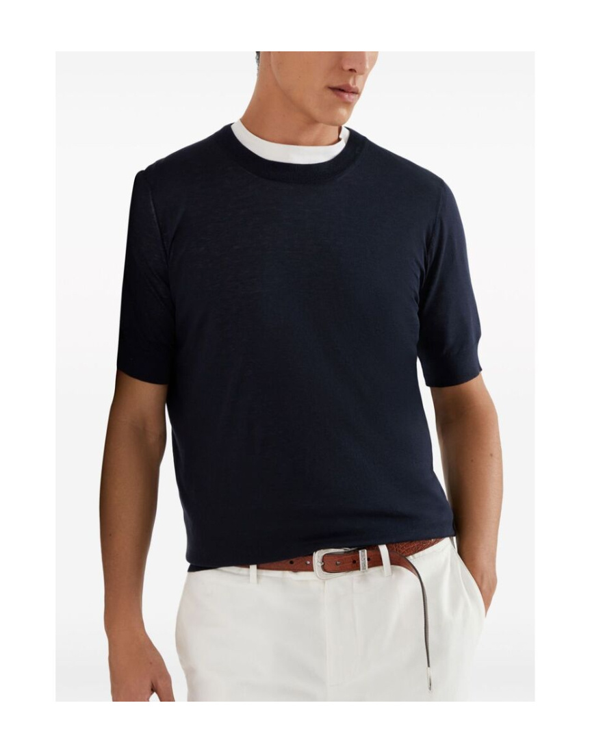 Brunello Cucinelli Polo-style Sweater In Black