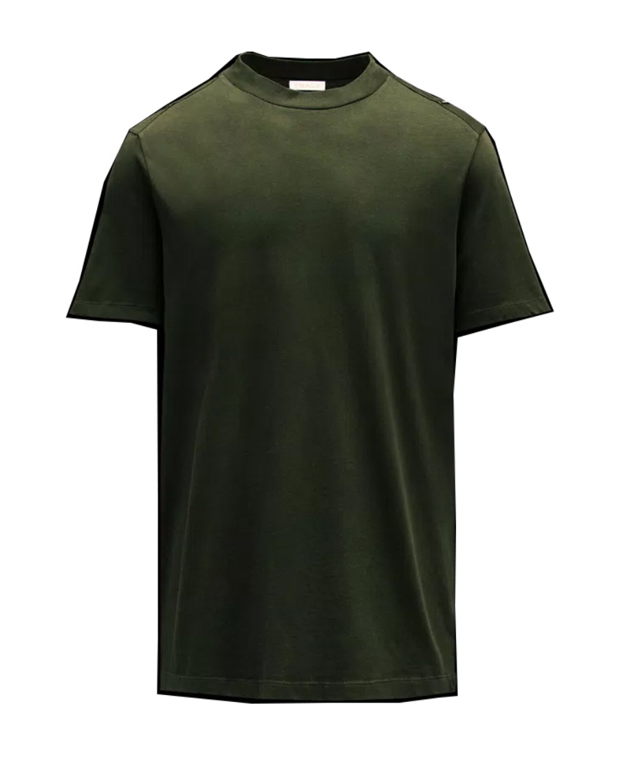 Moncler Logo-trim T-shirt In Green