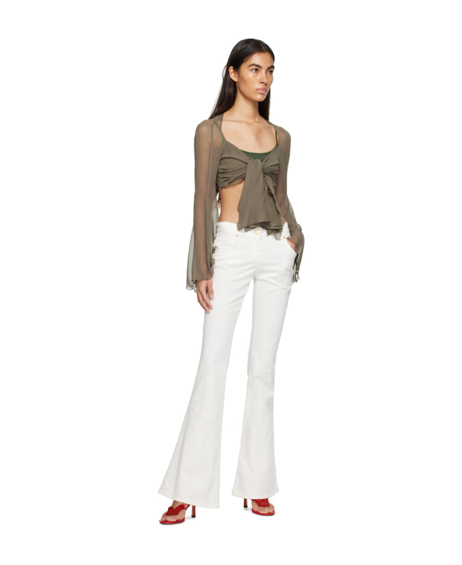 Blumarine Straight-leg Jeans In White
