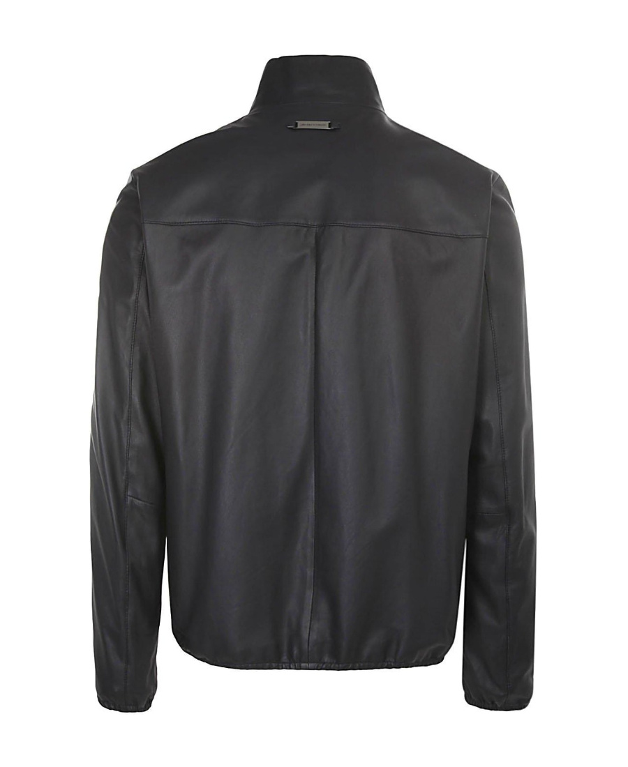 Emporio Armani Drawstring Hem Biker Jacket