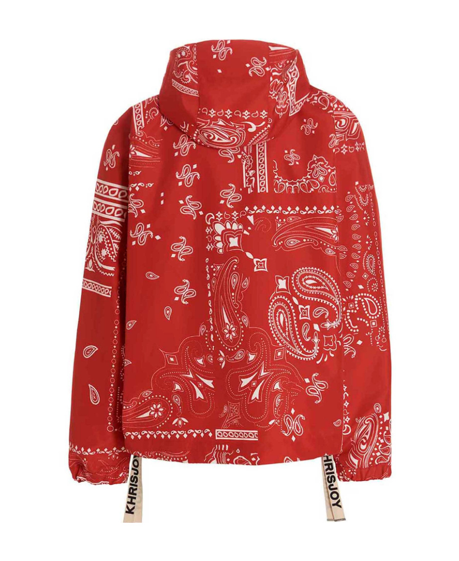 Khrisjoy 'bandana Hood' Windbreaker Jacket In Red