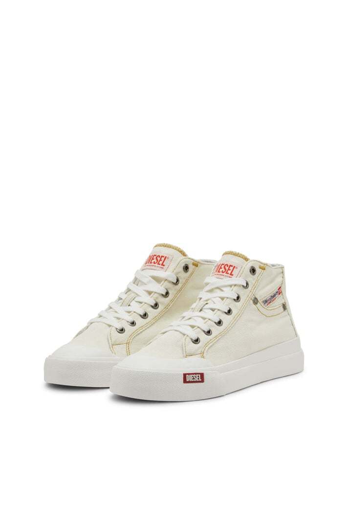 DIESEL DENIM HIGH-TOP CASUAL SHOES
