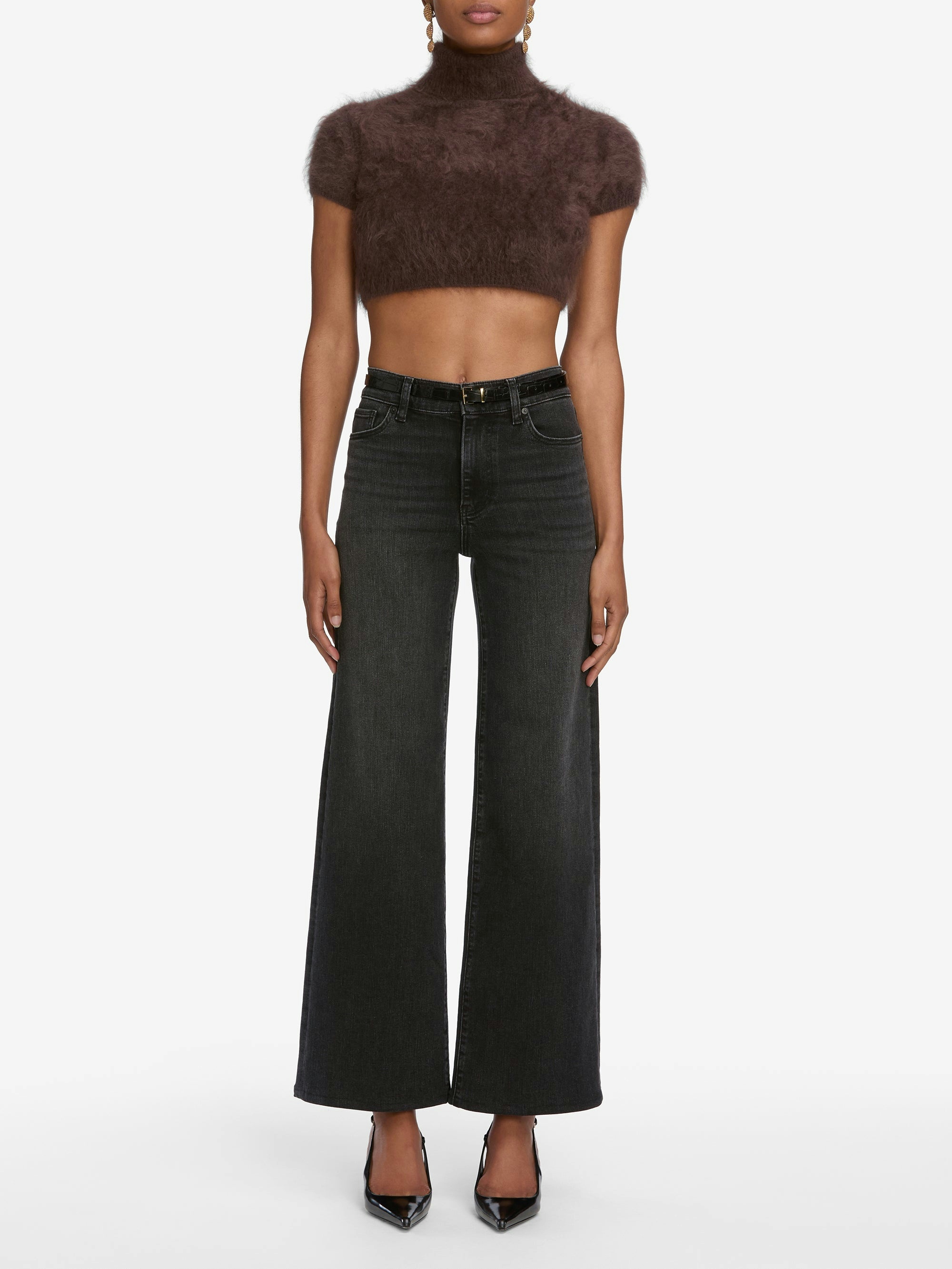 Frame Stretch-cotton Jeans In Black