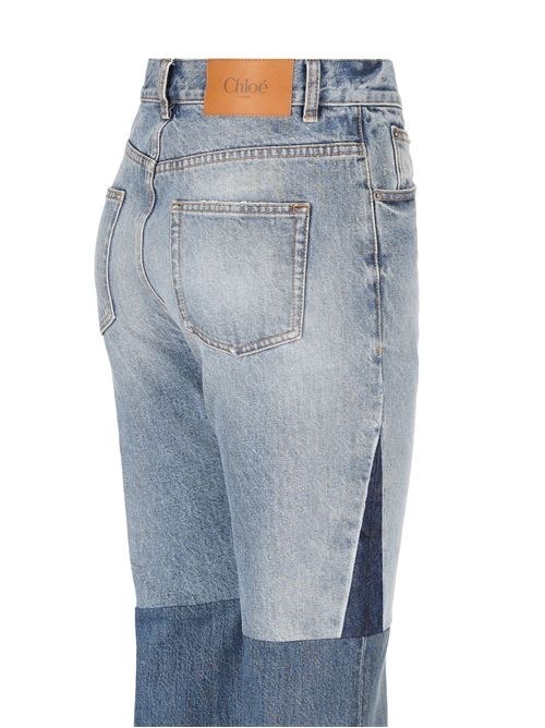 Chloé High-rise Grain De Poudre Wool Wide-leg Pants In Gray
