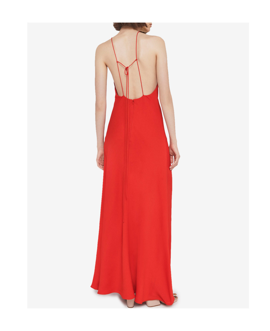 Stella Mccartney Stella Mc Cartney Maxi V Neck Dress In Red