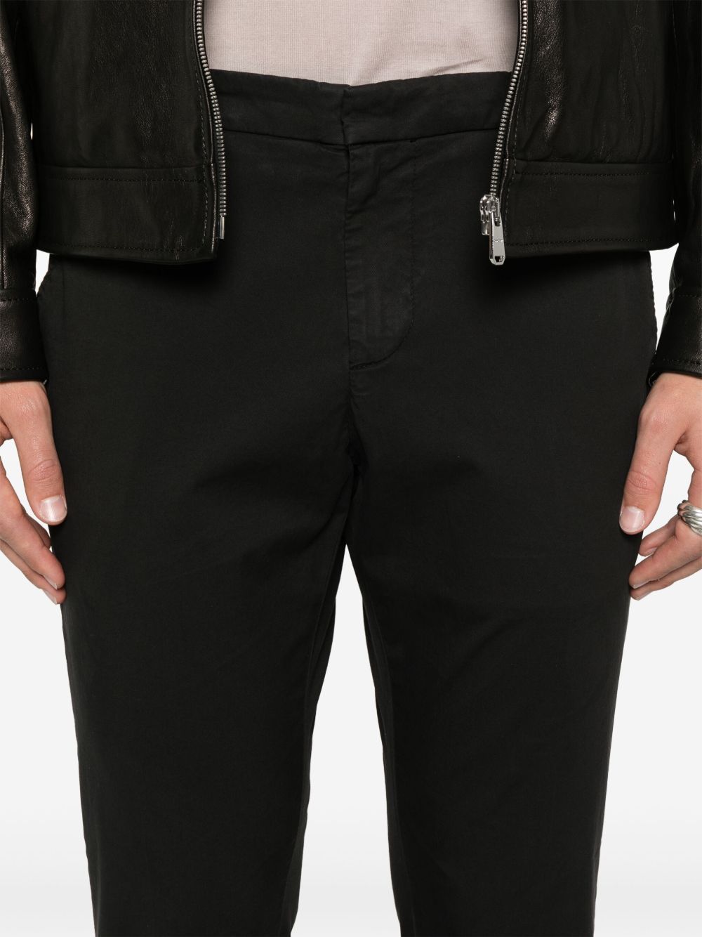 Dondup Trousers Featuring Belt Loops And Pockets In Black