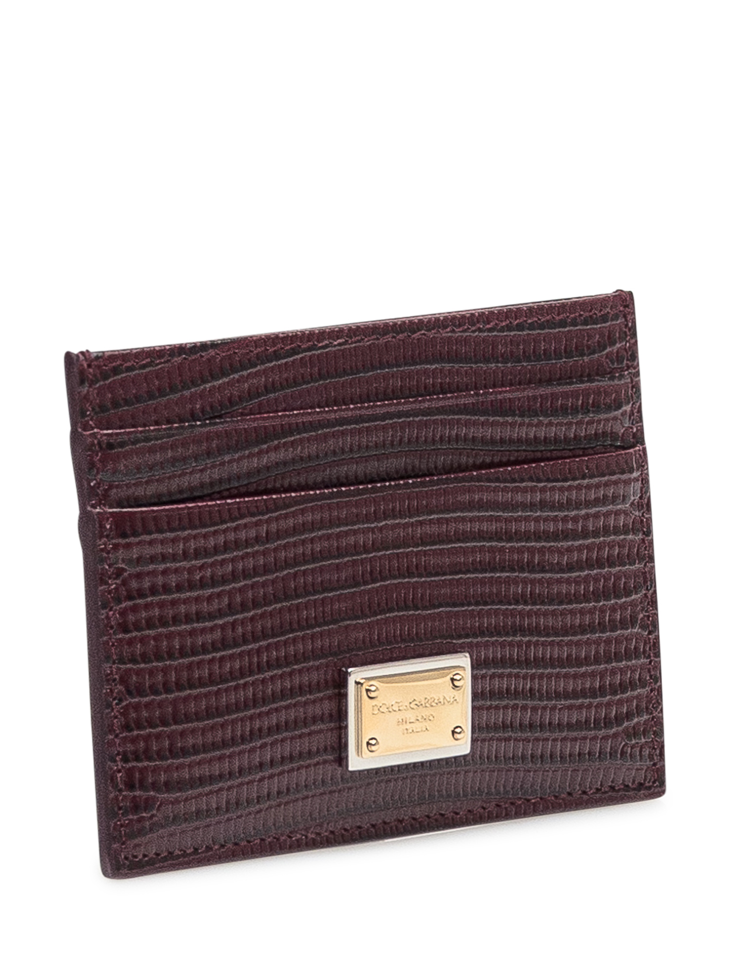 Dolce & Gabbana Rectangular Card Holder In Black