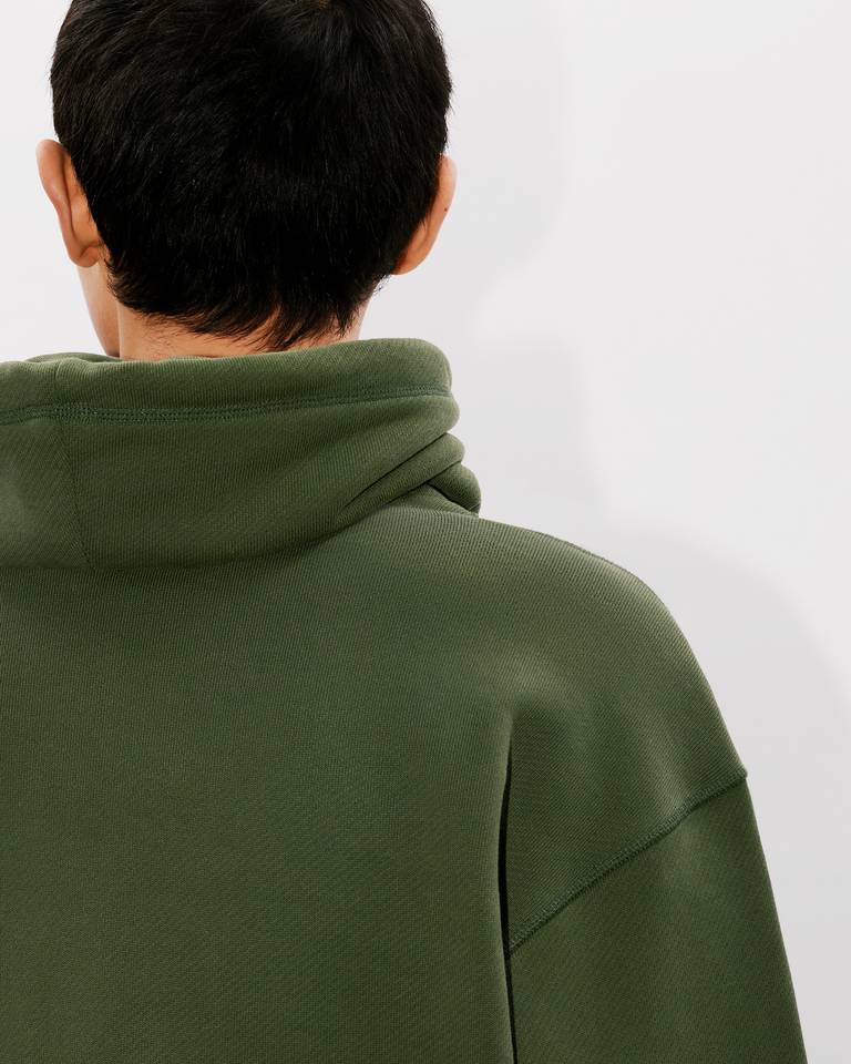 Kenzo Embroidered Logo Long Sleeve Sweater In Green