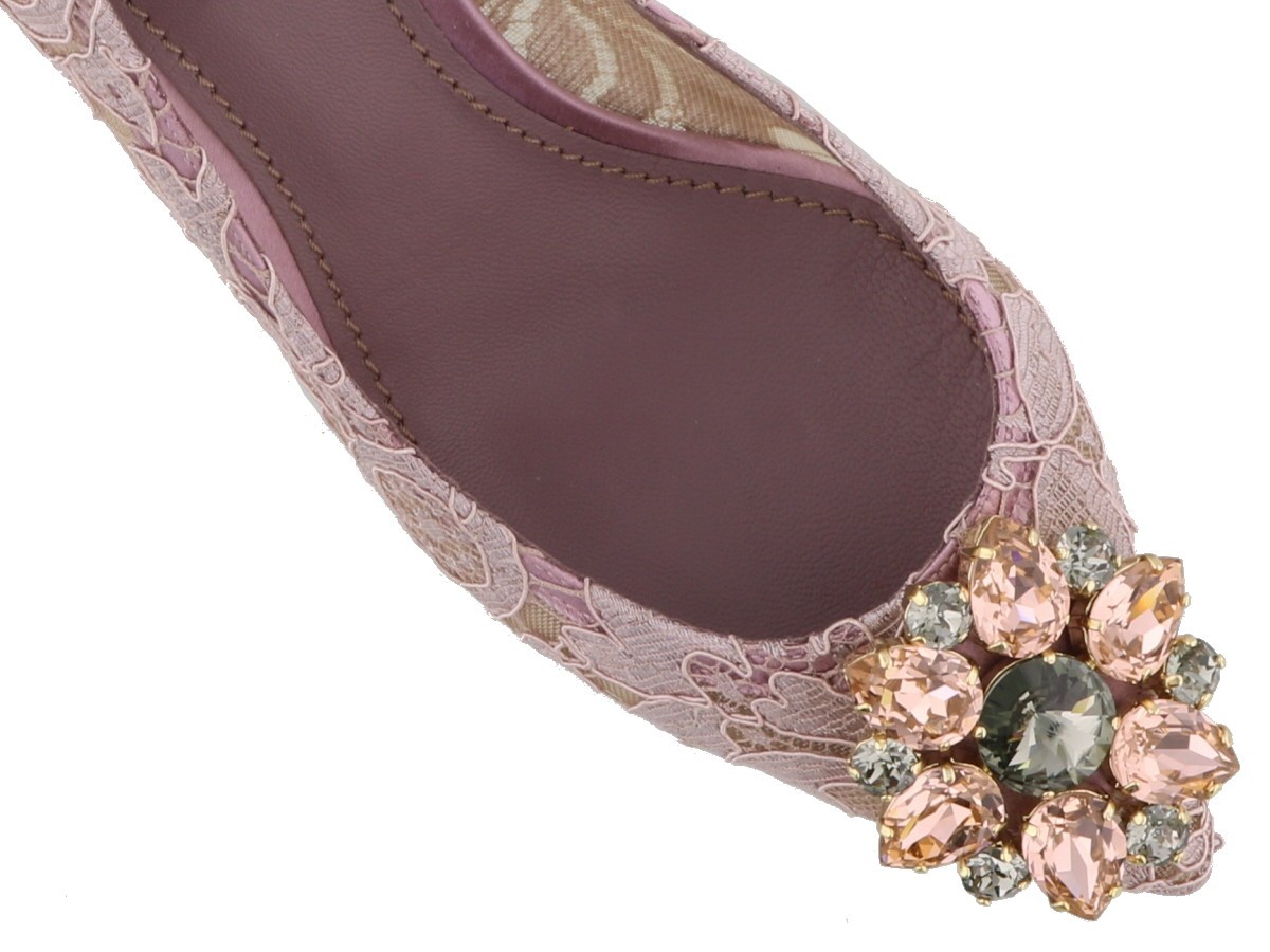 Dolce & Gabbana Bellucci Taormina Lace Pumps In Nude