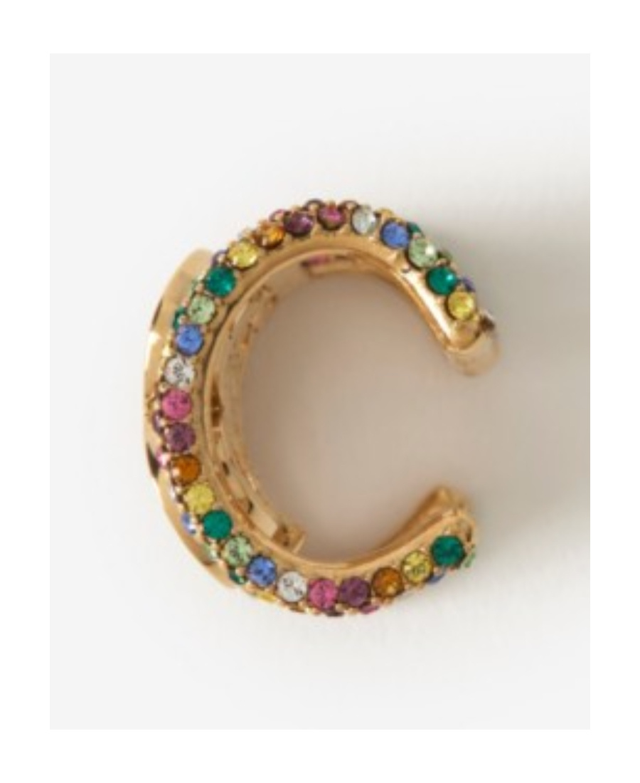 Burberry Monogram-motif Ear Cuff In Gold