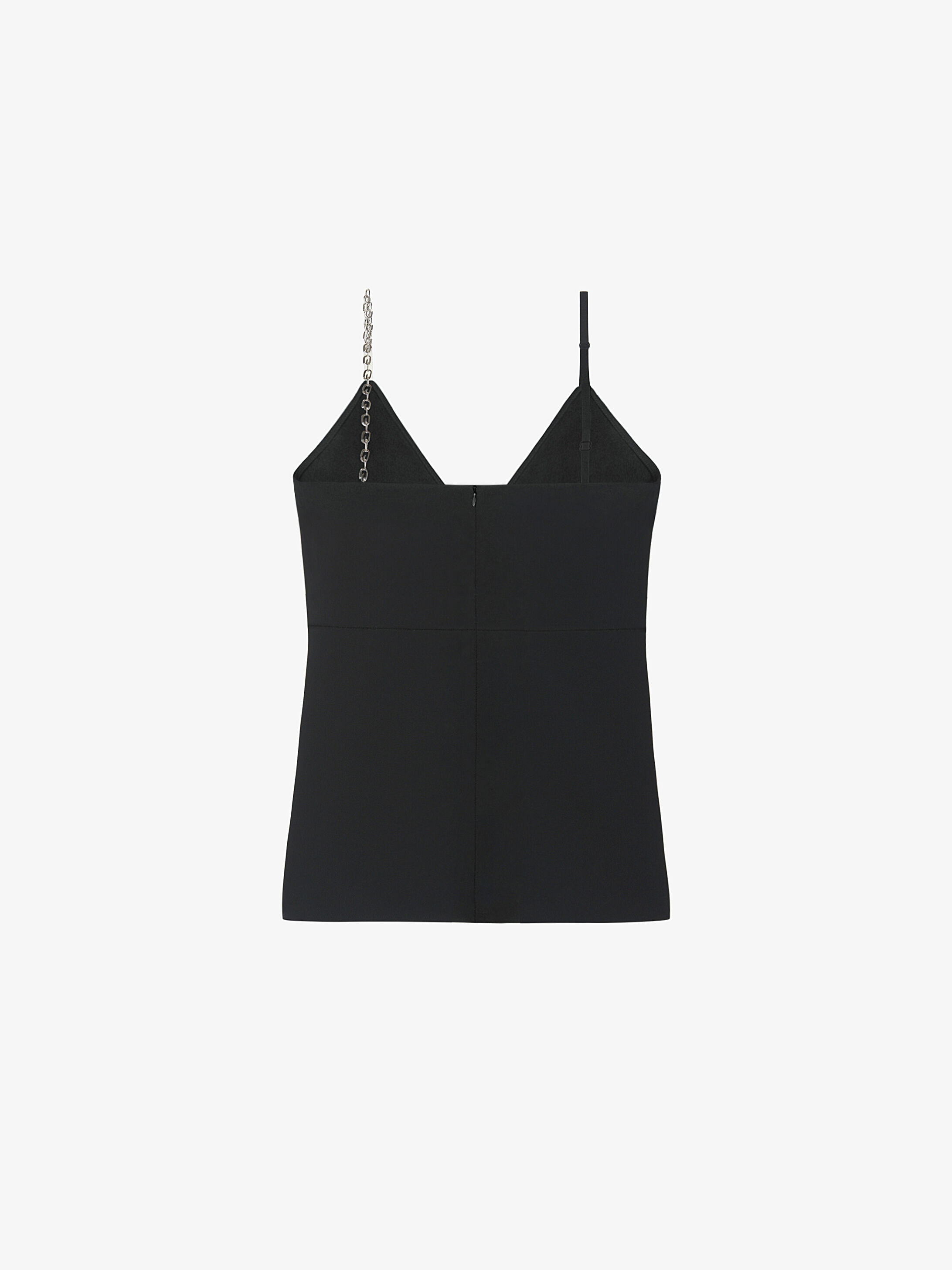 Givenchy Chain-embellished Twill Camisole In Black
