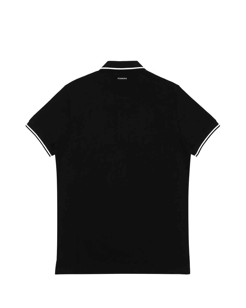 Iceberg Printed Pattern Polo Shirt In Black
