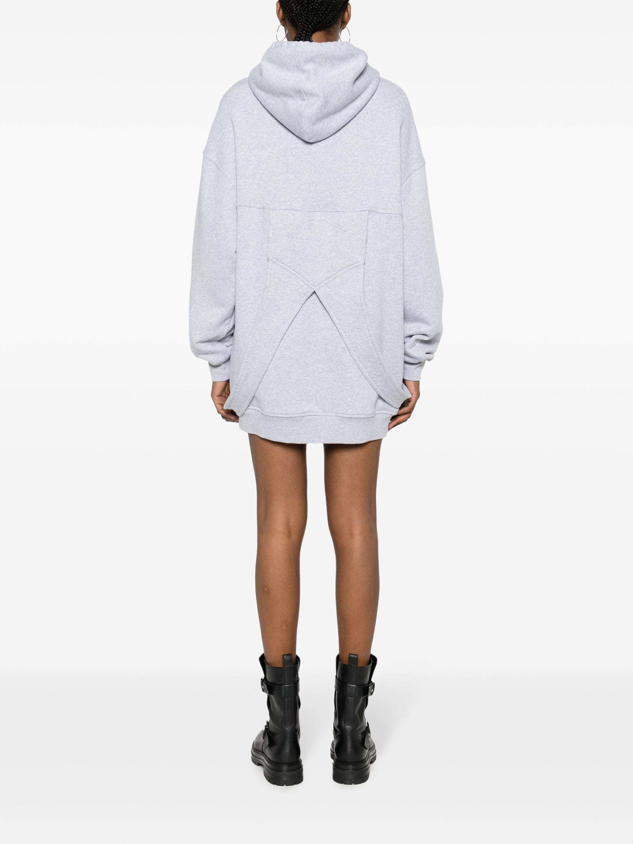 Moschino Strap-detailed Hooded Minidress In White