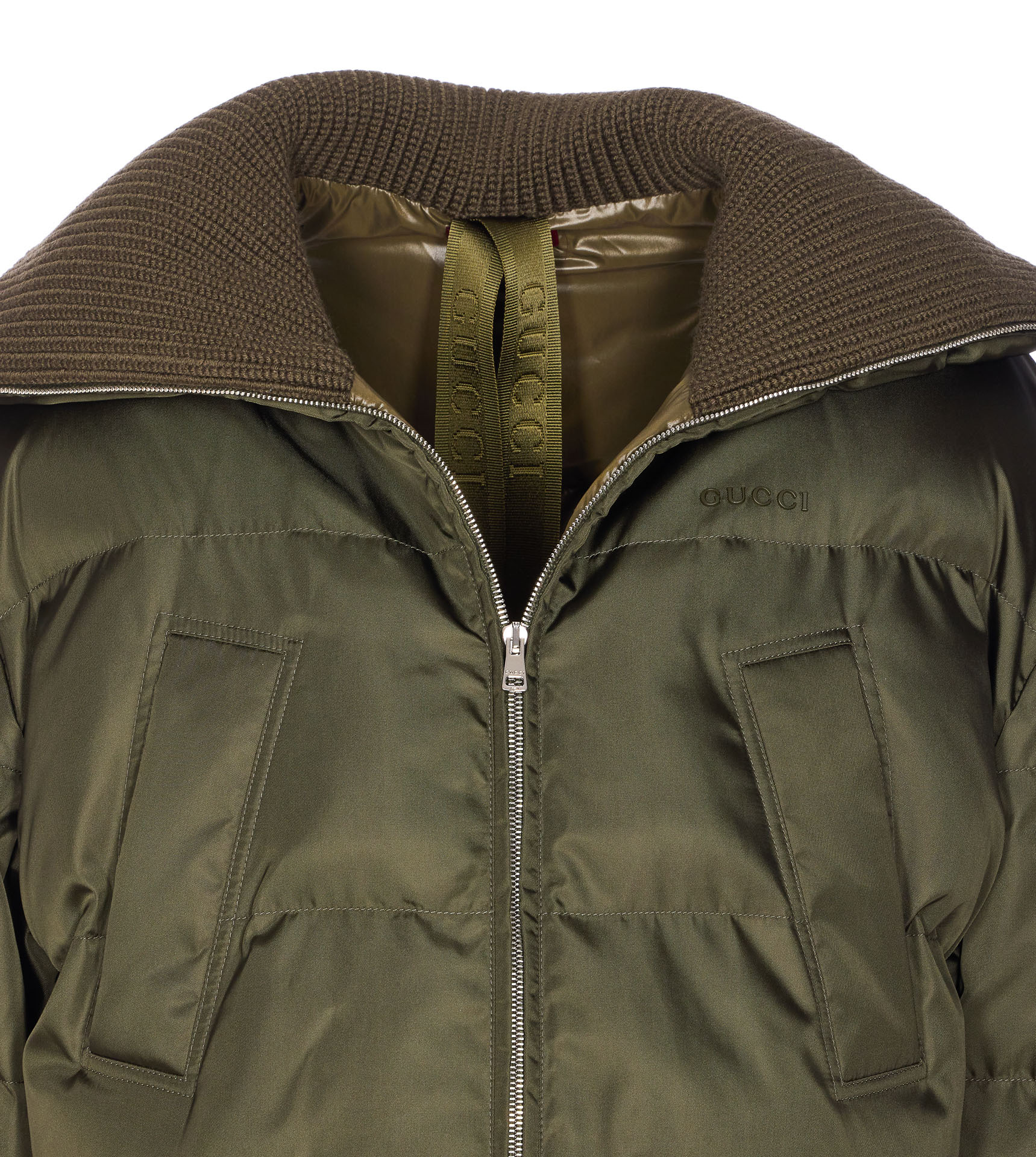 Gucci Long-sleeved Jacket In Green