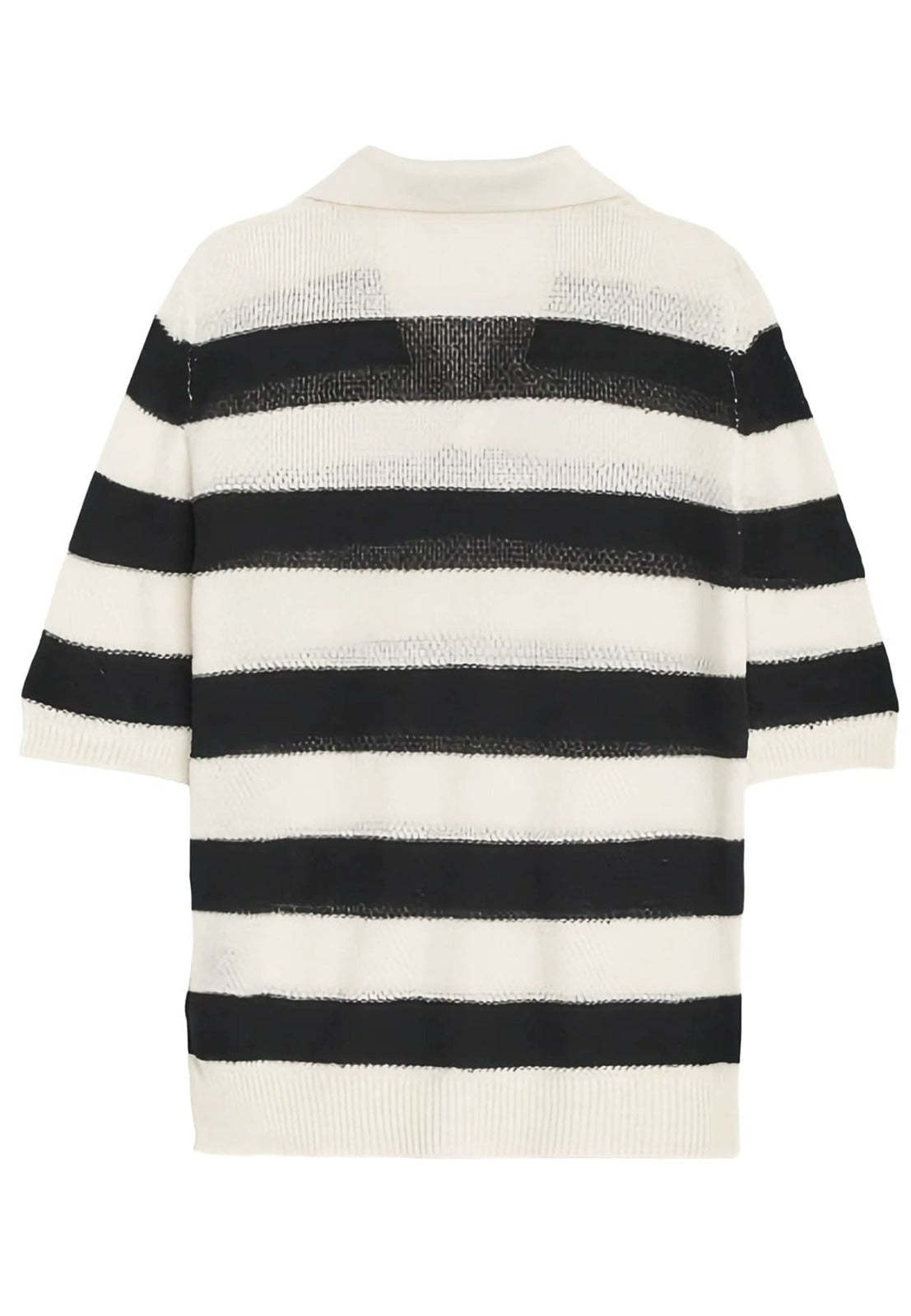 A Paper Kid Striped Polo Shirt