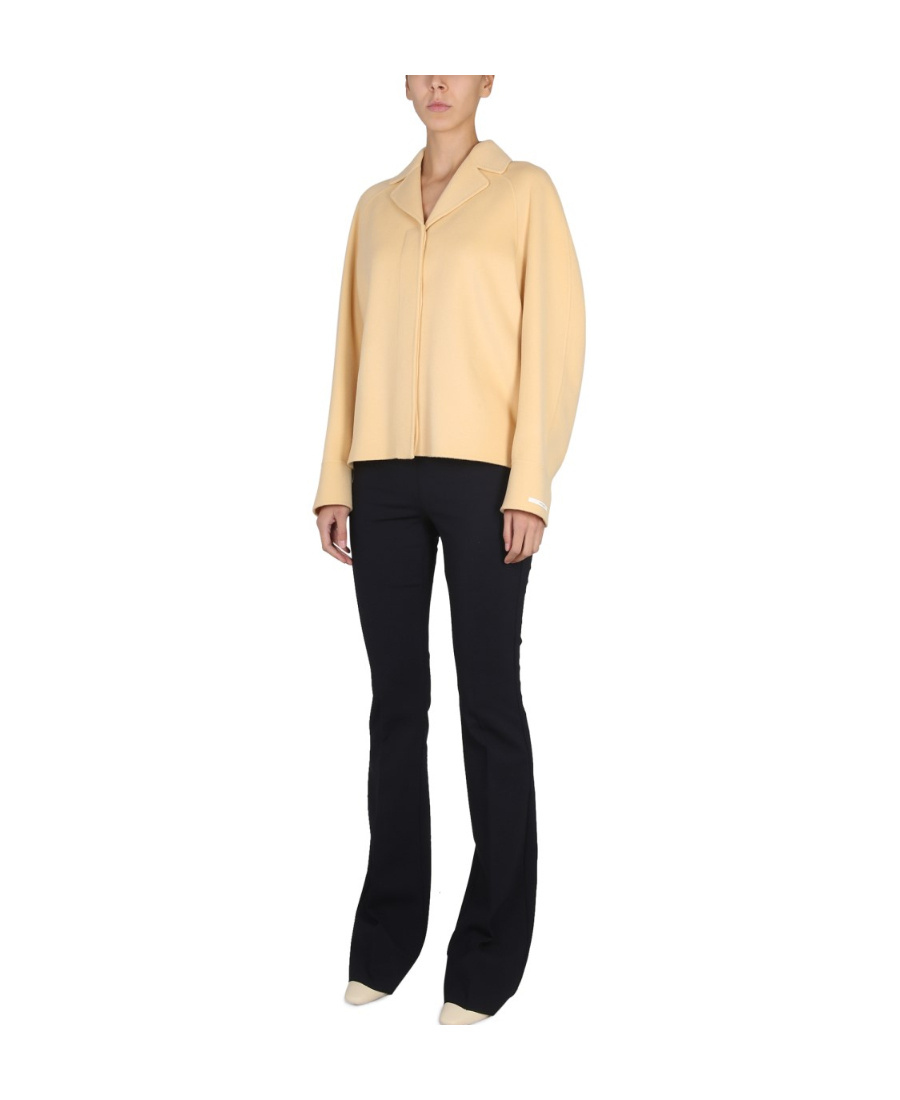 Sportmax Woman Coat Camel Size 8 Virgin Wool In Nude