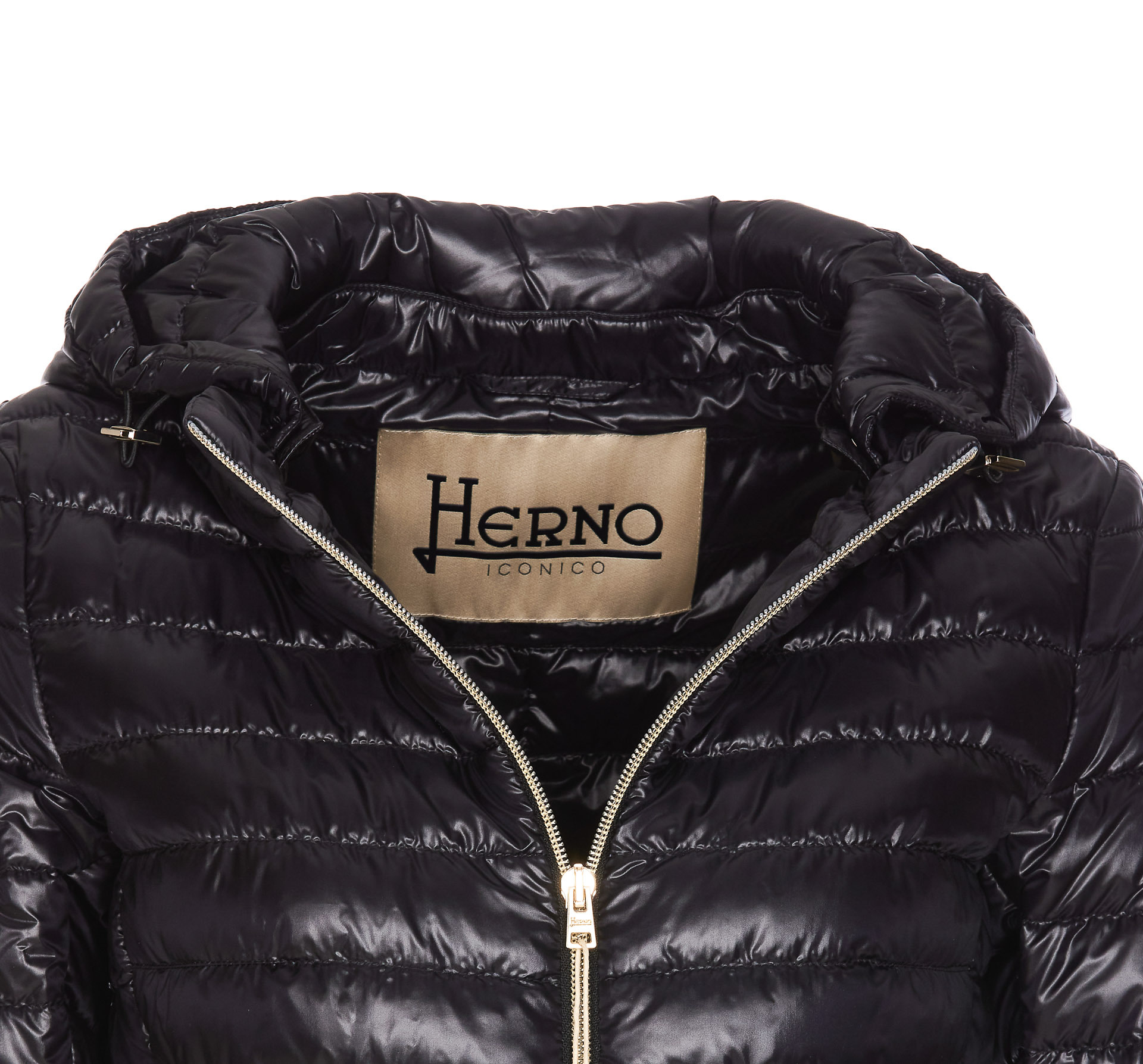 Herno Angela Quilted Puffer Jacket In Black