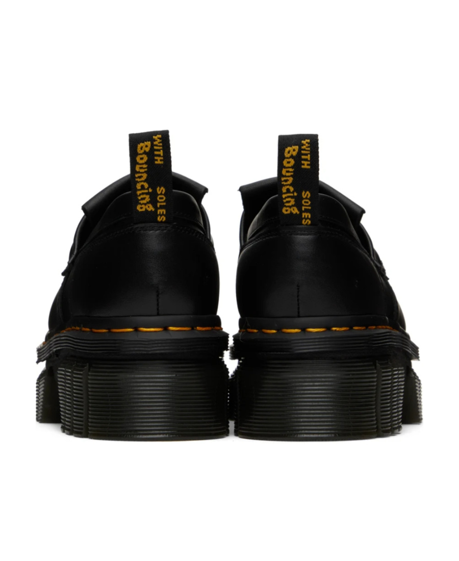 Dr. Martens' Black Audrick Platform Loafers In Black