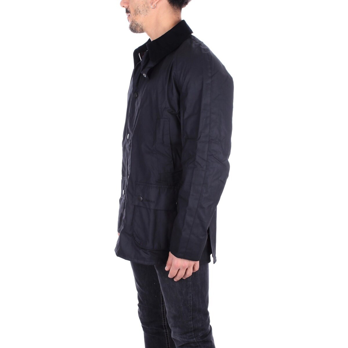 Barbour Classic Sage Waxed Jacket For Men In Black