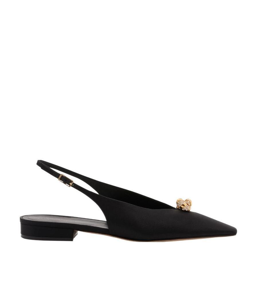 Shop Lanvin Swing Slingback Mules In Black