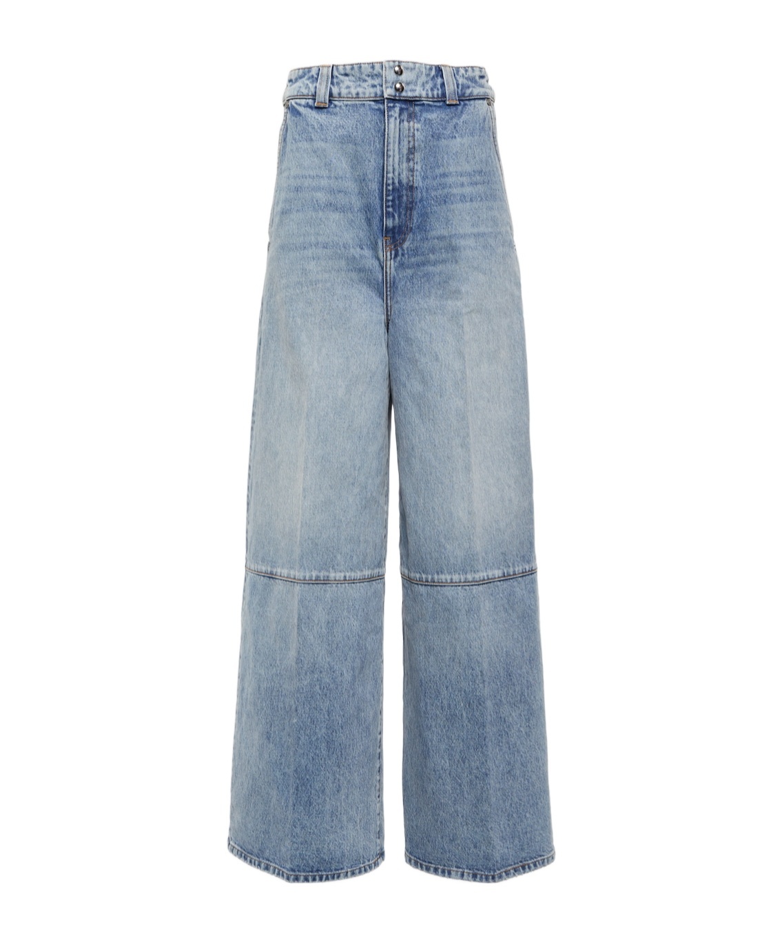 Khaite Isla High-rise Wide-leg Jeans In Blue