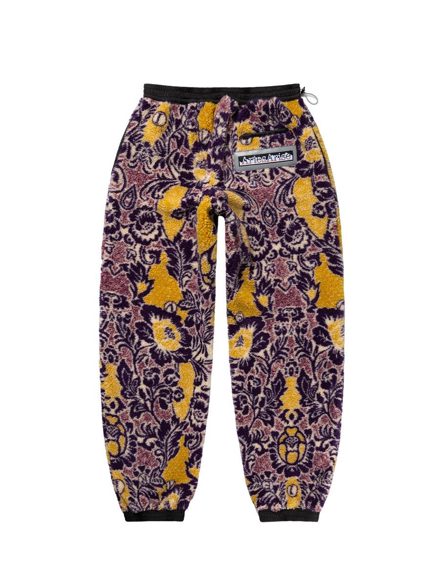 Aries Floral-print Track-pants In Black