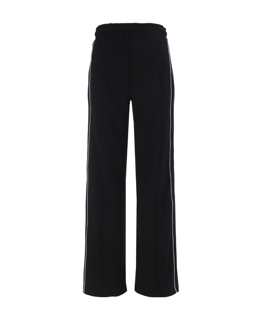 Moose Knuckles Malibu Logo Plaque Drawstring Pants In Black