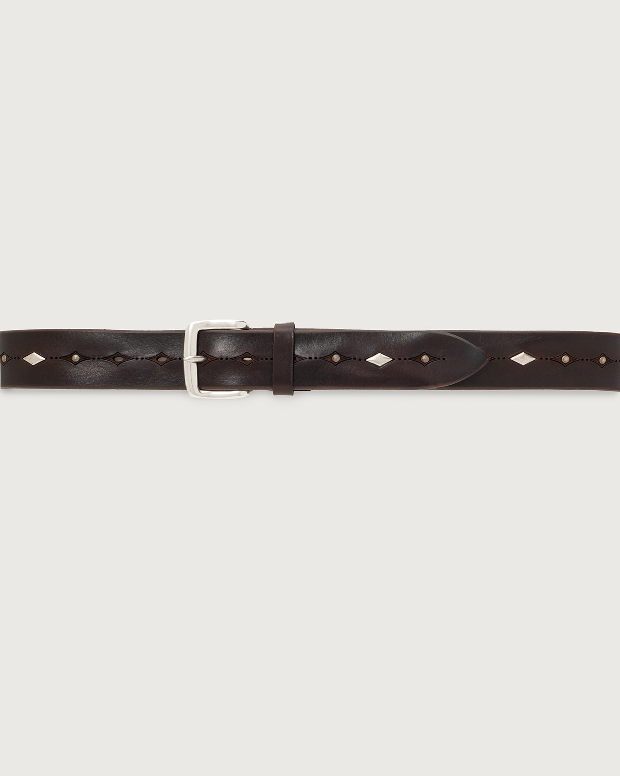 Orciani Belt With Rivets In Black