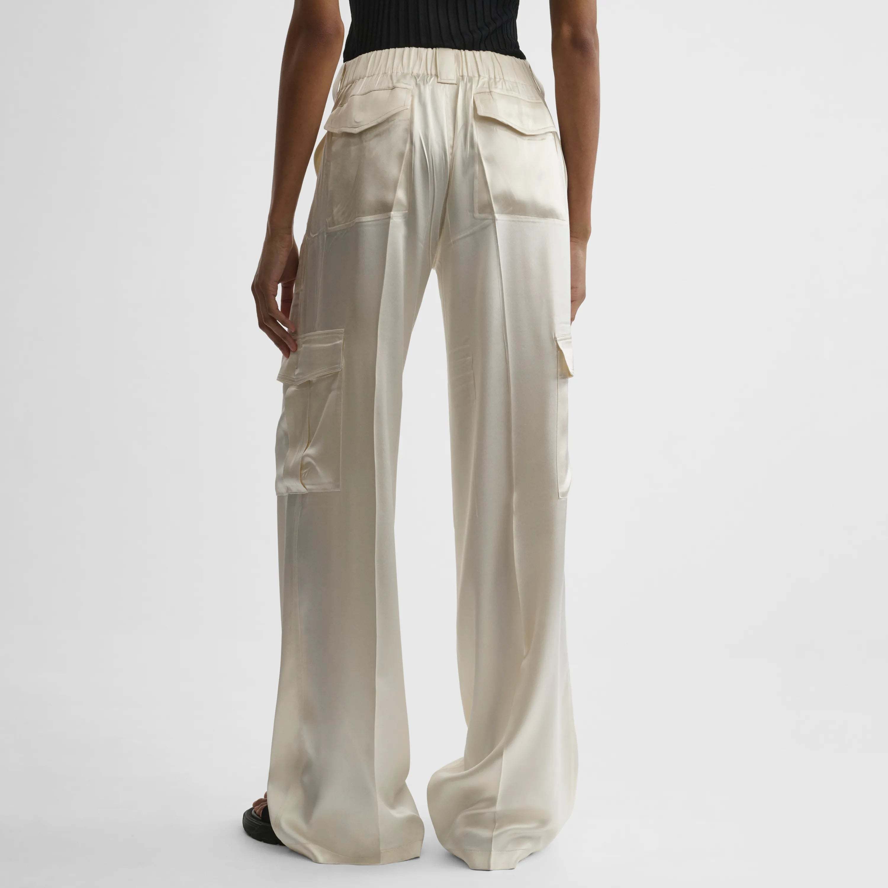 Shop Phoebe Philo Belt Loops Slacks