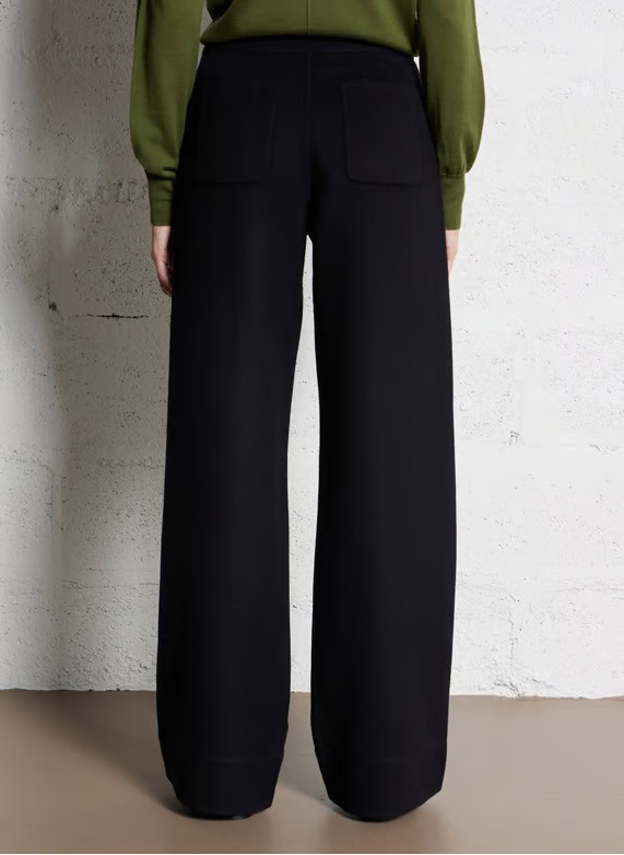 Soeur Straight Wool Trousers In Black