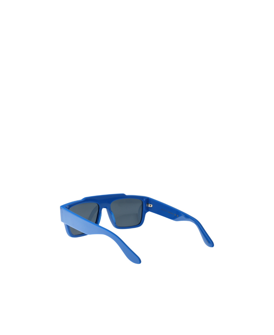 Gucci Logo-print Square-frame Sunglasses In Blue
