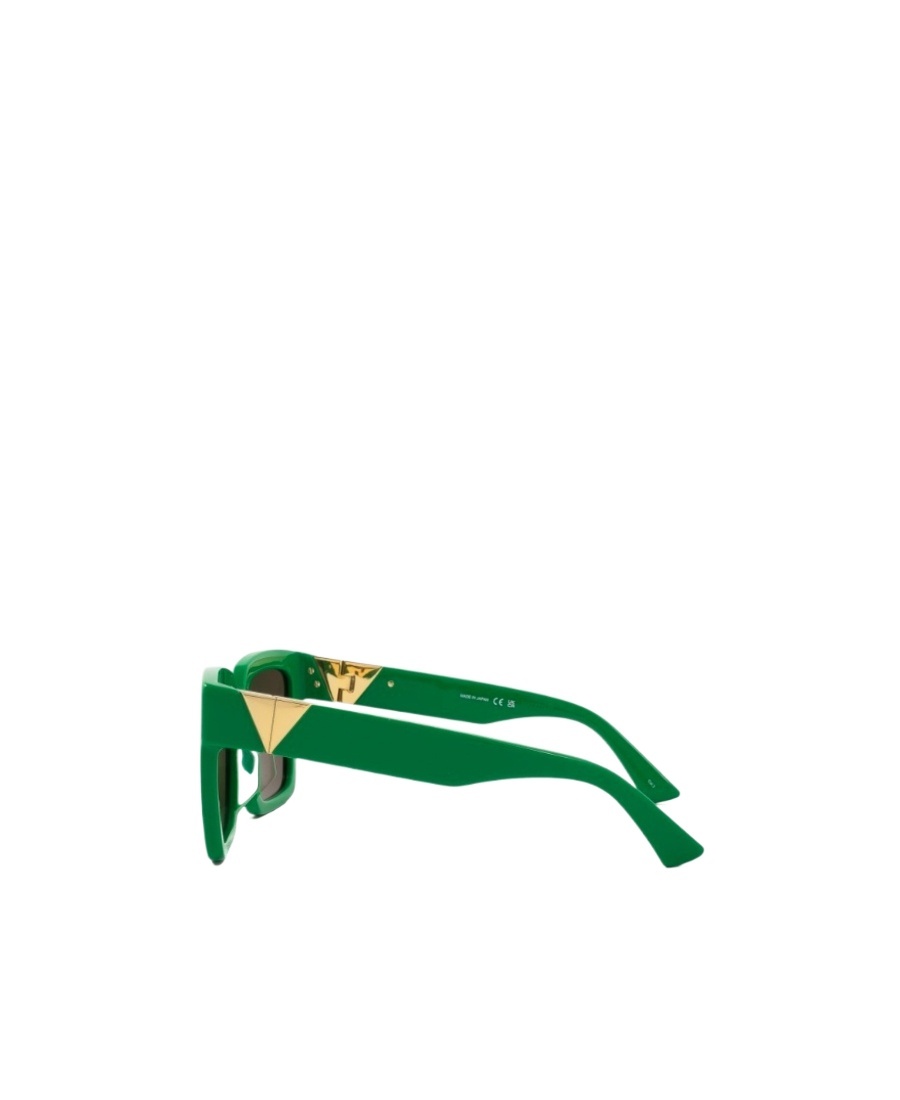 Bottega Veneta Womens Green 6j000394 Bv1212s Rectangle-frame Acetate Sunglasses In Green