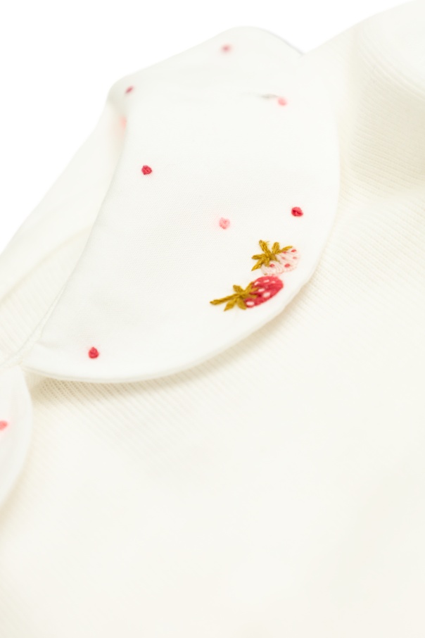 Bonpoint Long Sleeve Jumpsuit In Gold