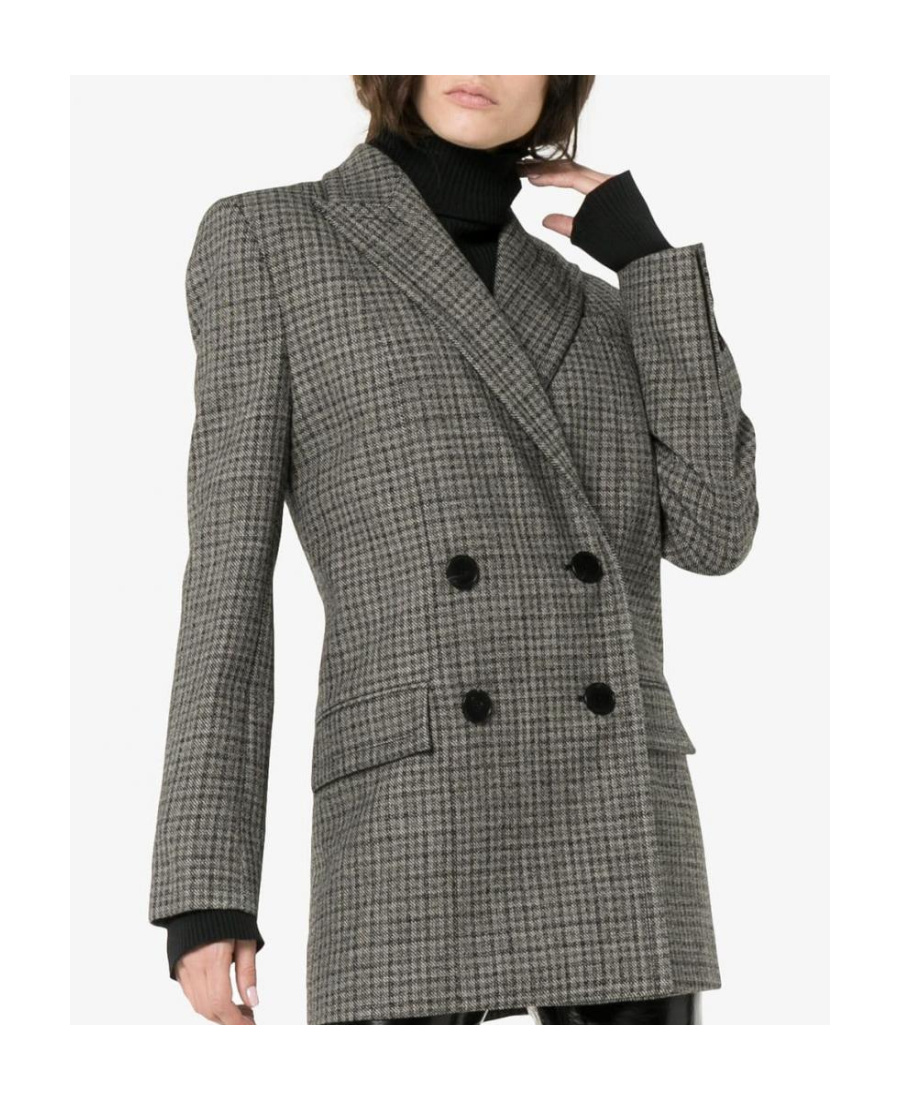 Givenchy Plaid Wool Suit Jacket In Black