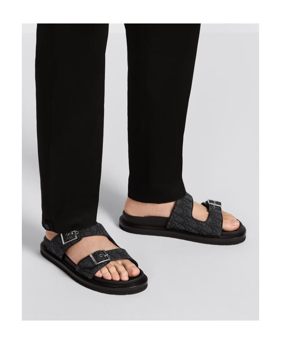 Dior Homme Buckled Open Toe Sandals In Black