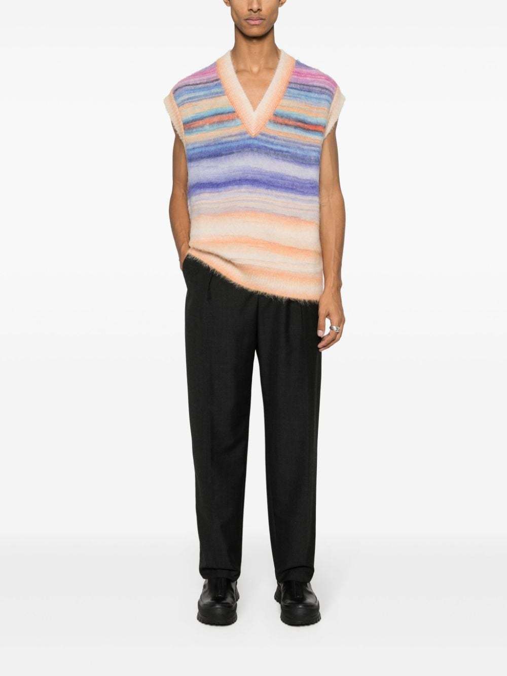 Missoni Knitted Vest In Neutral