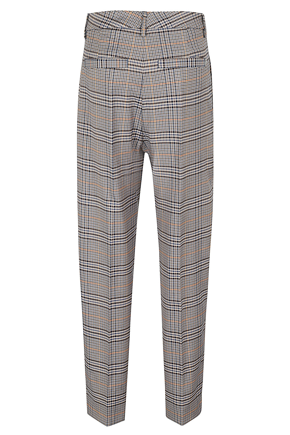 Dondup Tailored Pants With Micaela Check Pattern In Brown